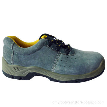 Safety Shoes, Made of Suede Cow Leather and PU Sole, Measures 36 to 48# SB/S1/S1P/S3